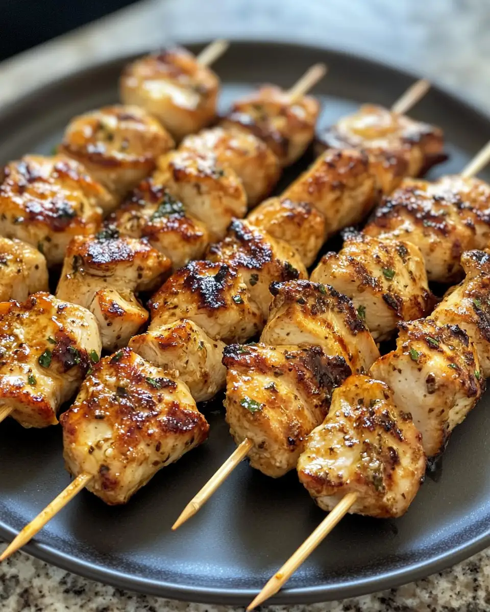 Final dish - Sizzling Garlic Parmesan Chicken Skewers That Will Elevate Your Grill Game