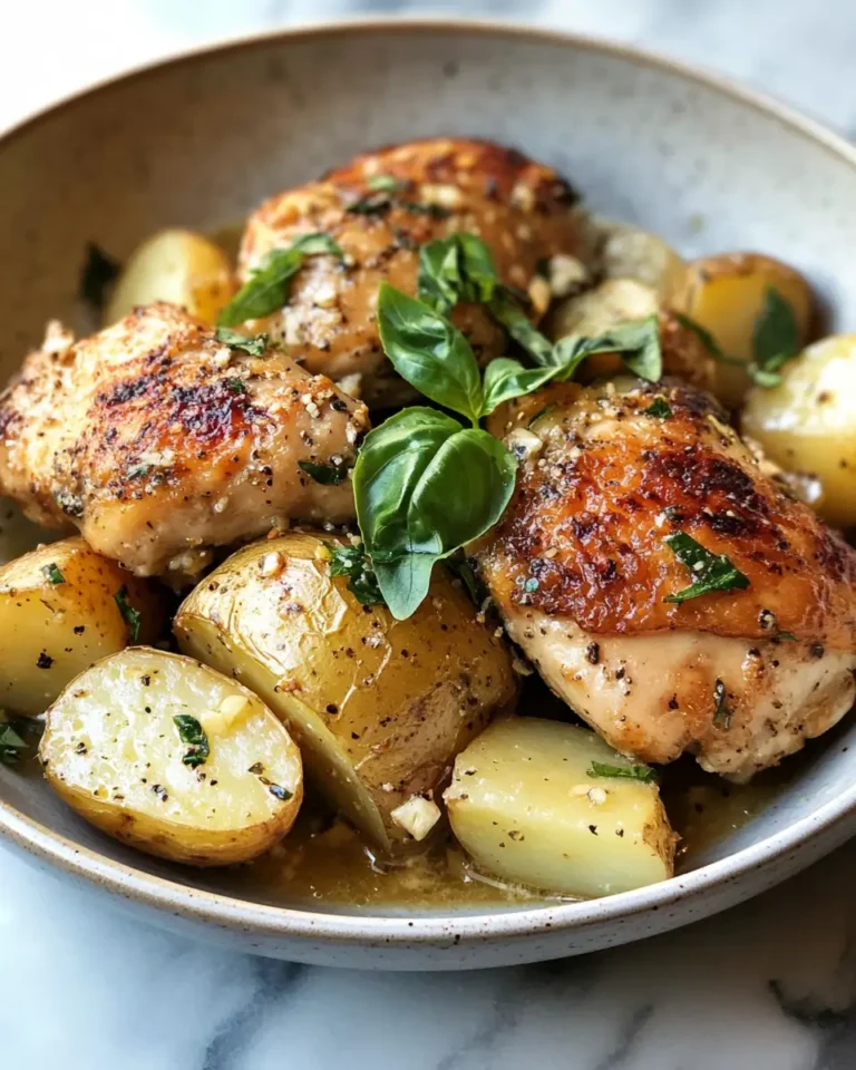 Slow Cooked Perfection: Garlic Parmesan Chicken and Potatoes in Your Crockpot - Featured Image
