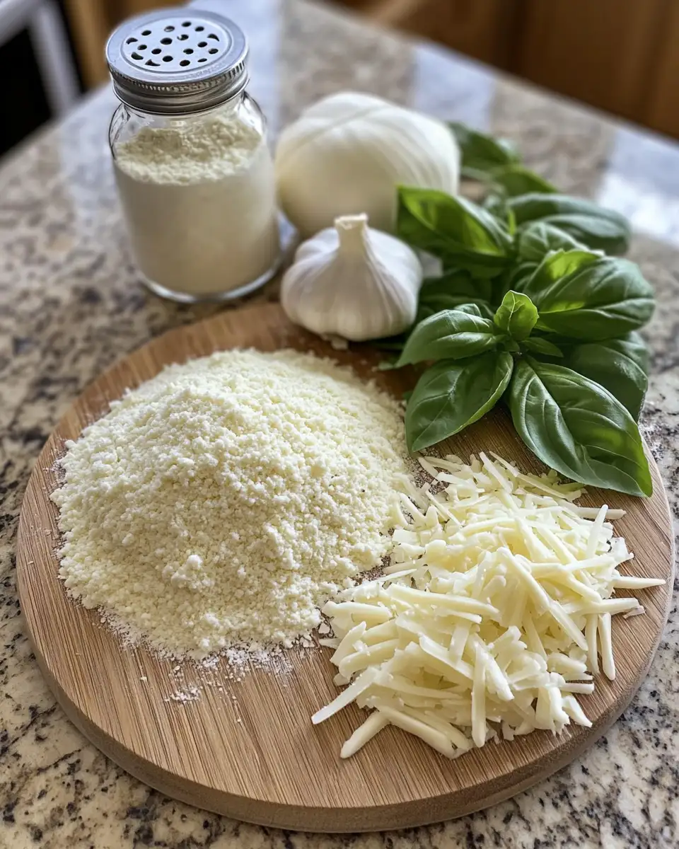 Ingredients for Garlic Parmesan Pizza: A Flavorful Twist on a Classic Favorite