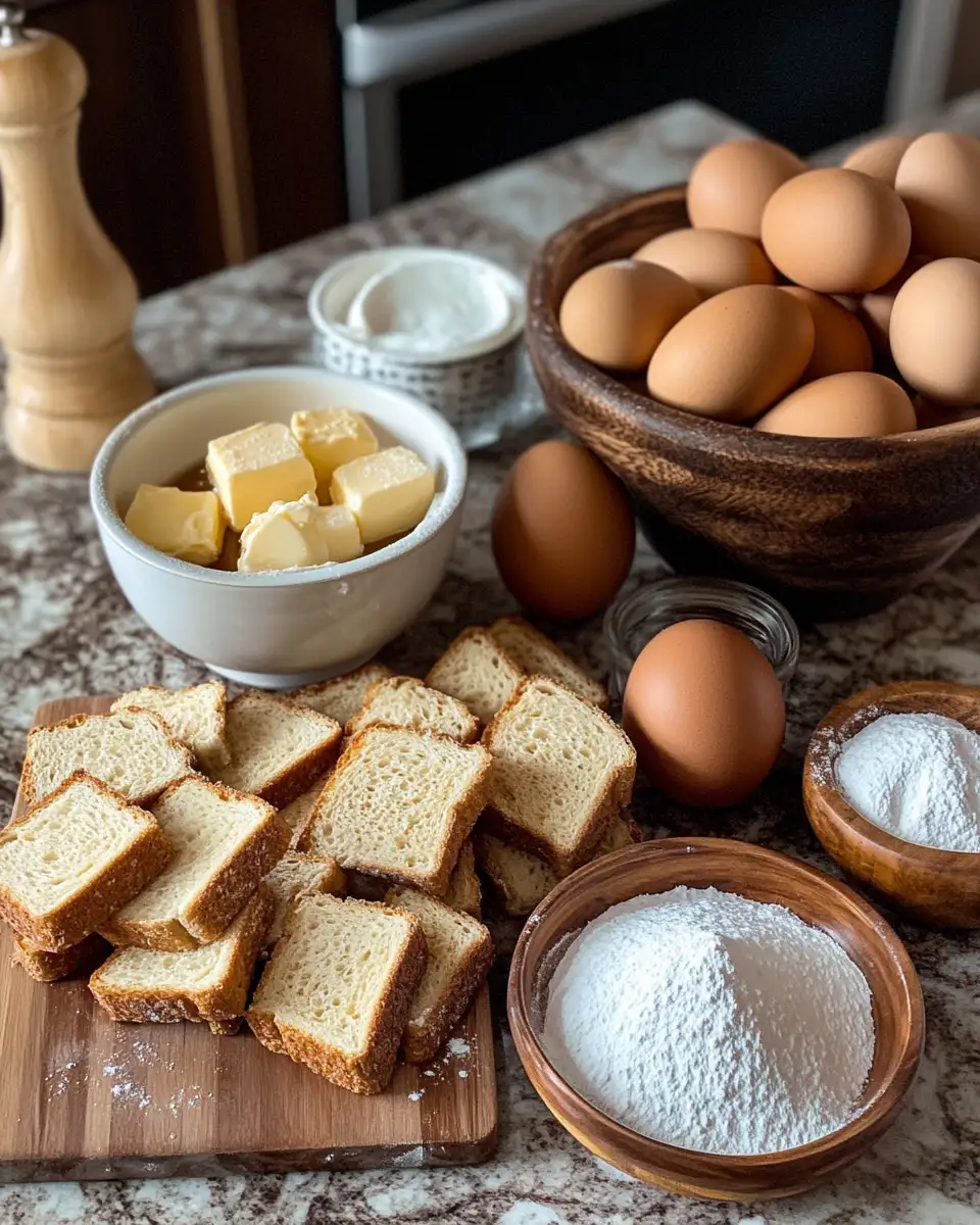 Ingredients for Wake Up to the Magic of Gingerbread French Toast Bake
