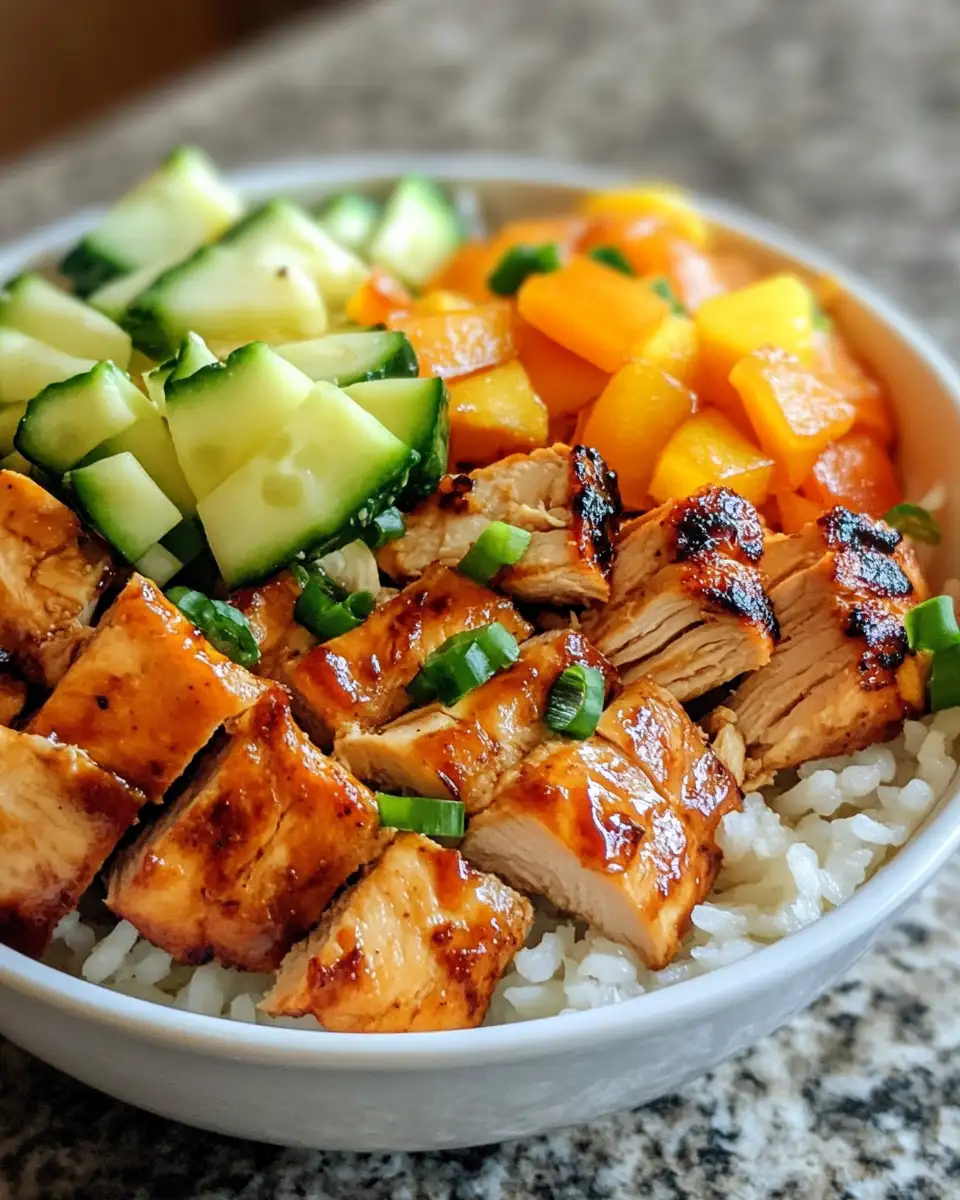 Final dish - Savor the Aloha Spirit with a Delectable Hawaiian Chicken Bowl