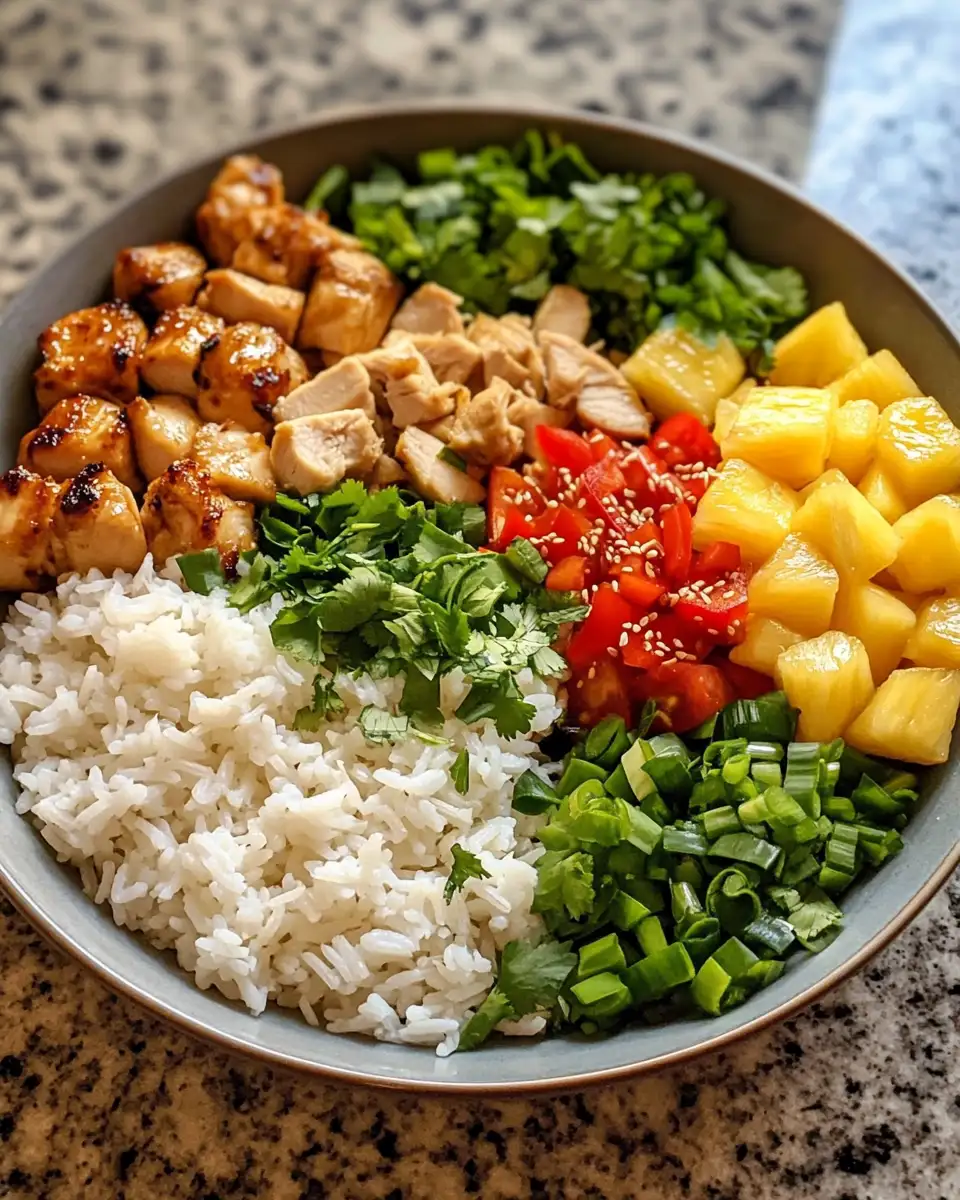 Ingredients for Savor the Aloha Spirit with a Delectable Hawaiian Chicken Bowl