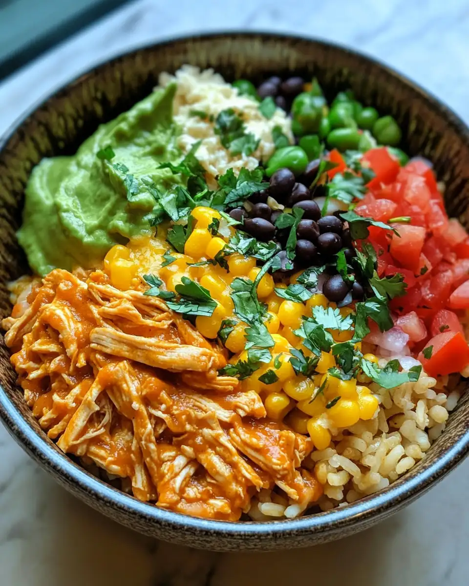 Final dish - Savor the Power: Delicious High-Protein Chicken Enchilada Bowls