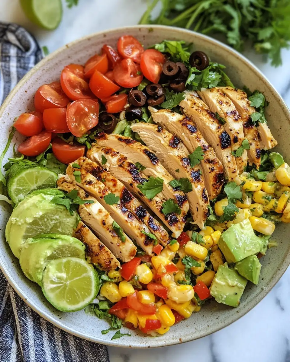 Final dish - Power Up Your Plate with High Protein Southwest Chicken Salad