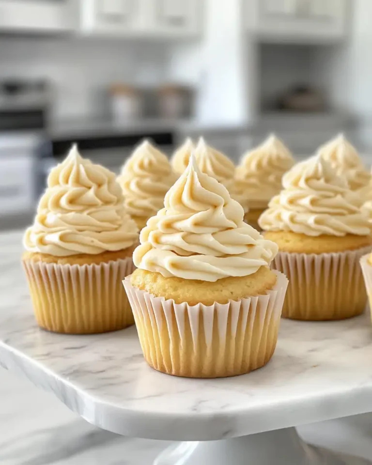 Sweet Bliss: Honey Peach Cream Cheese Cupcakes - Featured Image