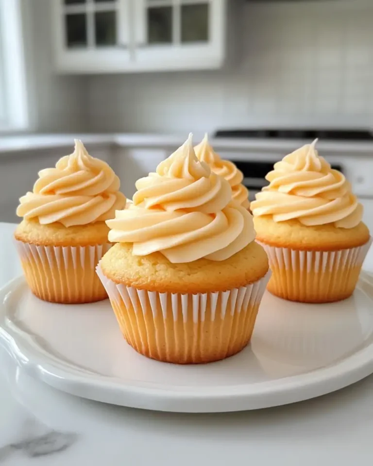 Sweet Indulgence: Honey Peach Cream Cheese Cupcakes Delight - Featured Image