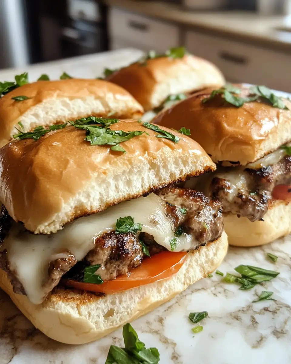 Final dish - Sizzling Hot Italian Sub Sliders: Bite-Sized Flavor Explosion