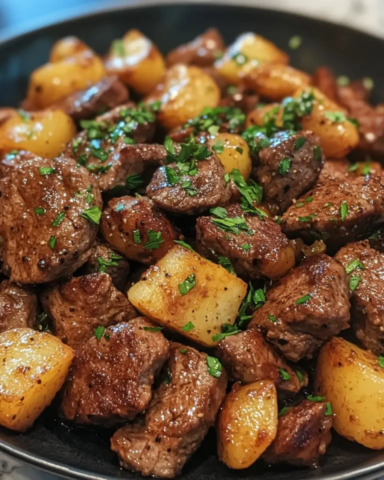 Sizzling Garlic Butter Steak Bites and Potatoes: A Flavor Explosion - Featured Image