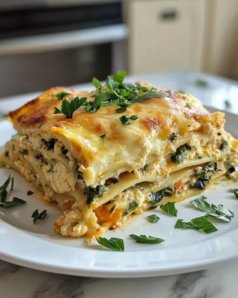 Ultimate Comfort: Irresistibly Loaded Veggie White Lasagna - Featured Image