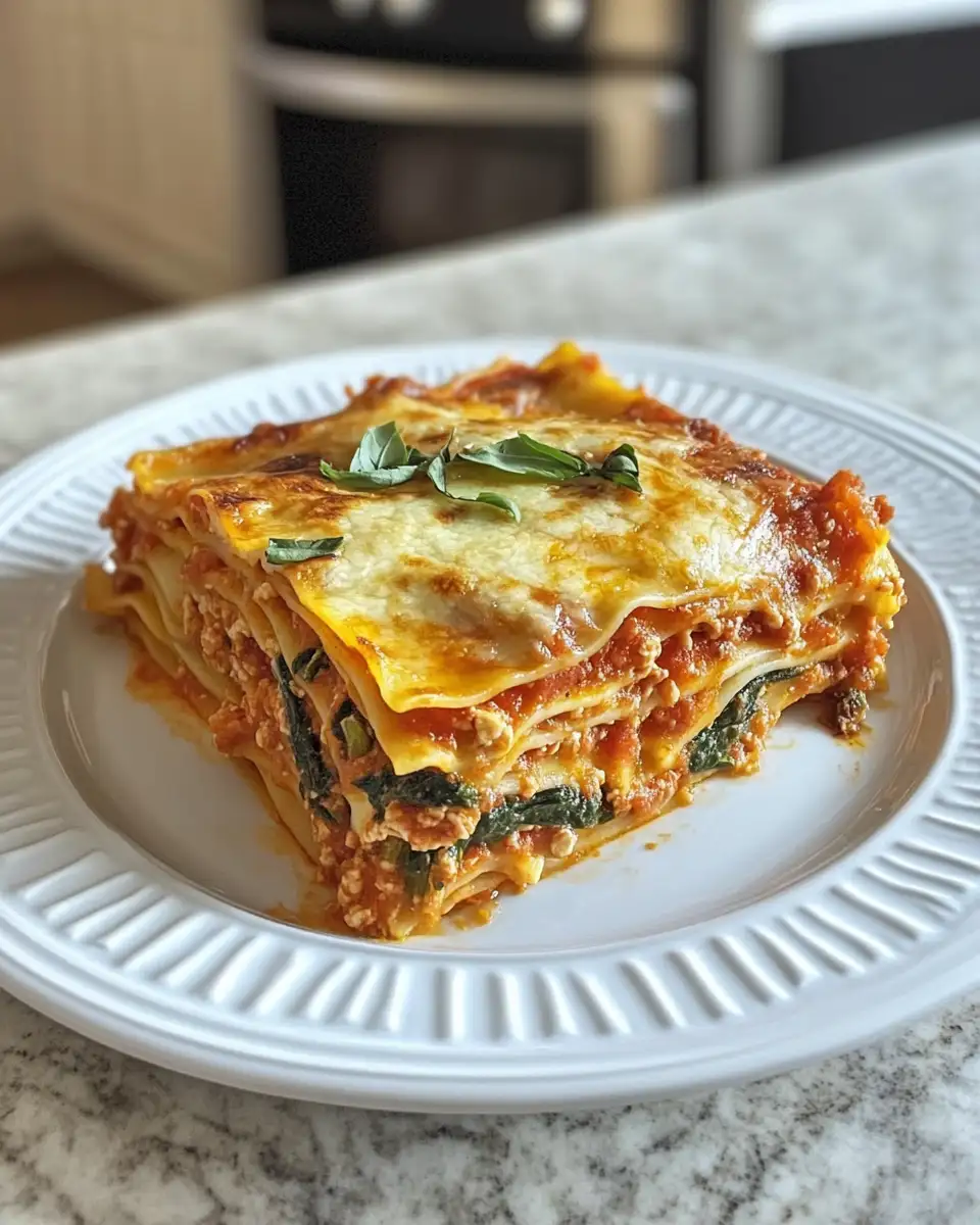Final dish - Ultimate Comfort: Irresistibly Loaded Veggie White Lasagna