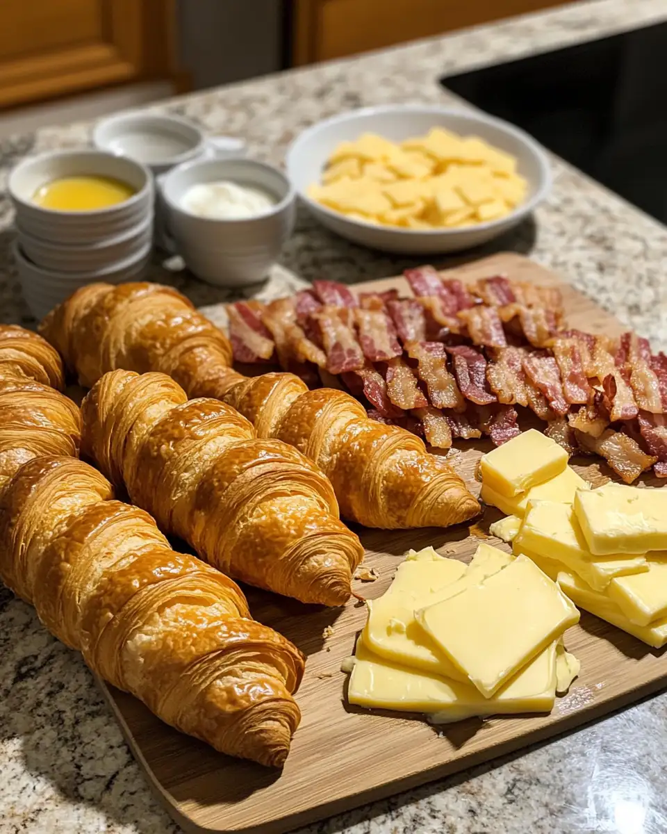 Ingredients for Wake Up to the Ultimate Maple Mustard Croissant Breakfast Sandwich Delight