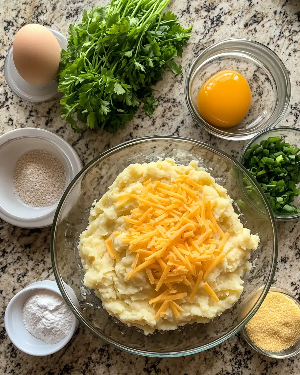 Ingredients for Irresistible Mashed Potato Cheese Puffs: The Ultimate Comfort Snack