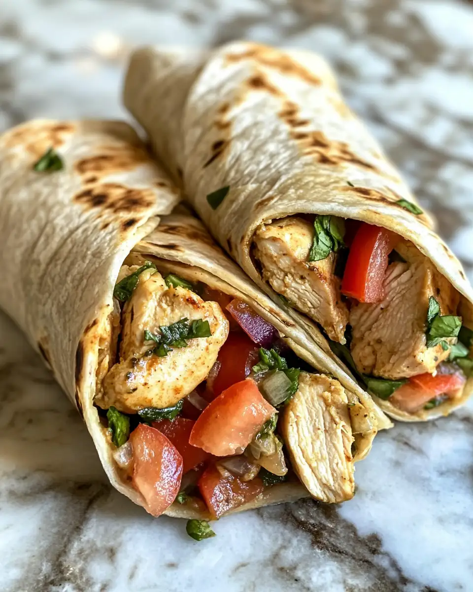 Final dish - Mediterranean Chicken Wraps: A Flavorful Journey to the Sunny Coast