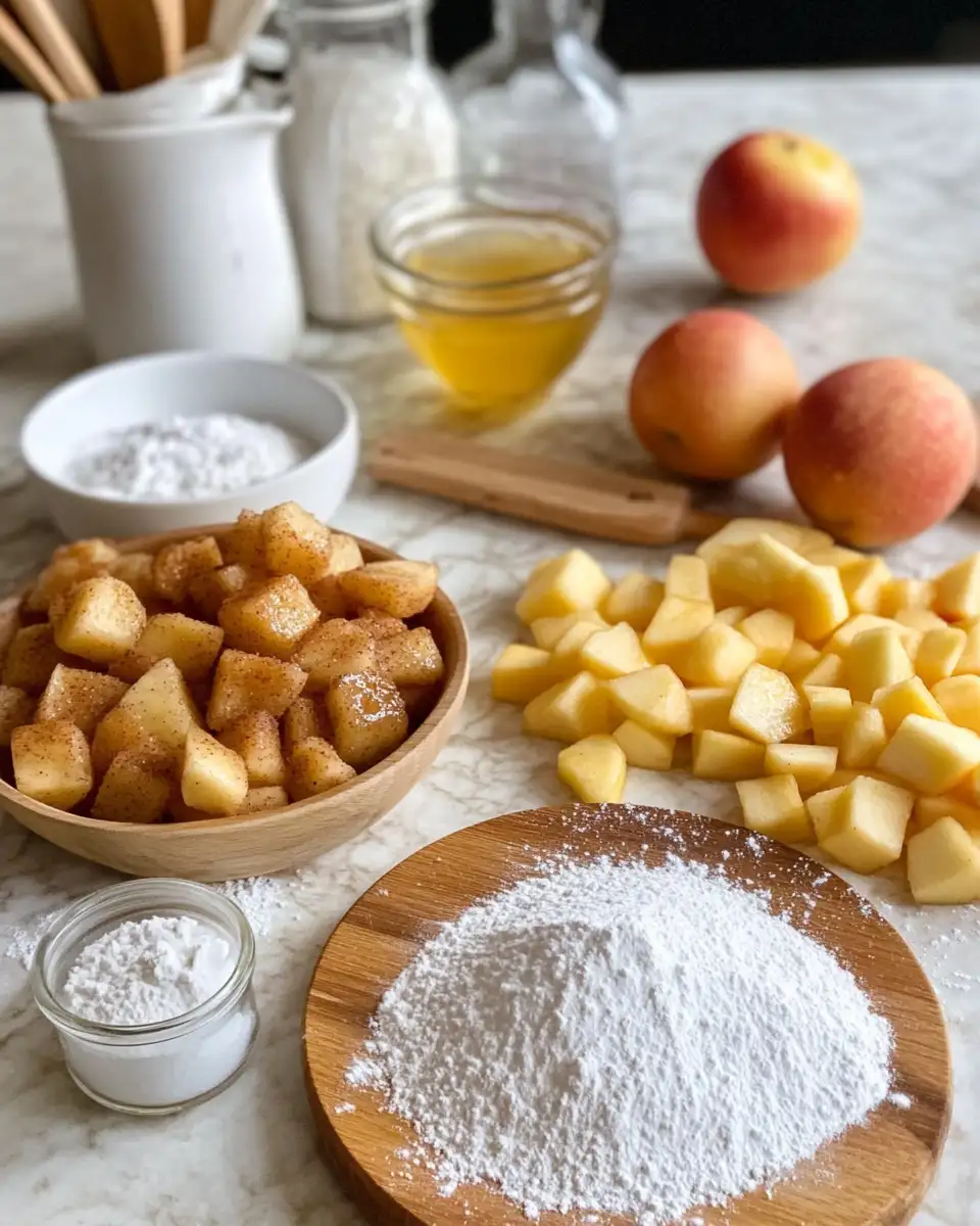 Ingredients for Bite-Sized Bliss: Mini Cinnamon Apple Fritters That Will Steal Your Heart
