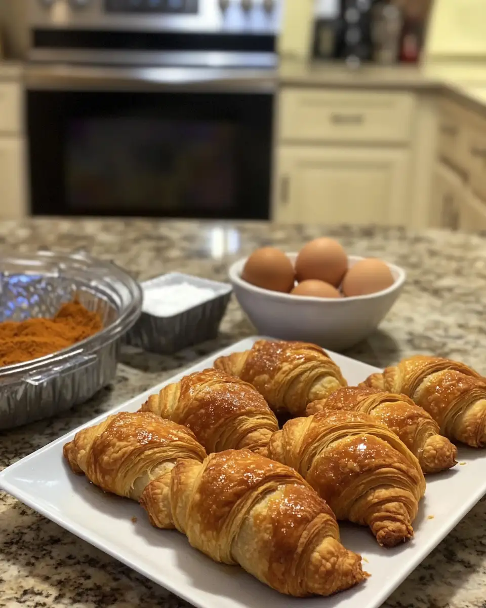 Ingredients for Flaky Fall Delights: Mini Pumpkin Pie Croissants That Wow