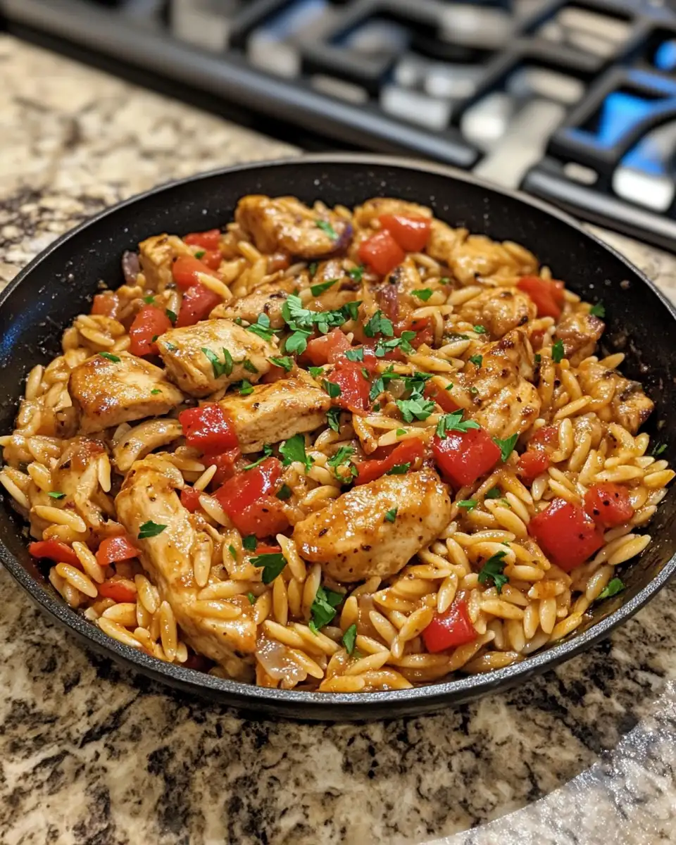 Final dish - Savor the Flavor: Monterey Chicken One Pan Orzo Delight