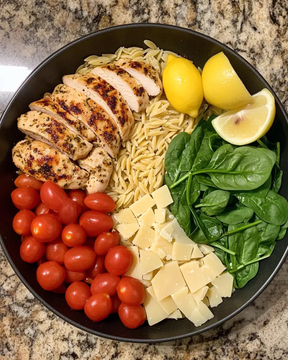 Ingredients for Savor the Flavor: Monterey Chicken One Pan Orzo Delight