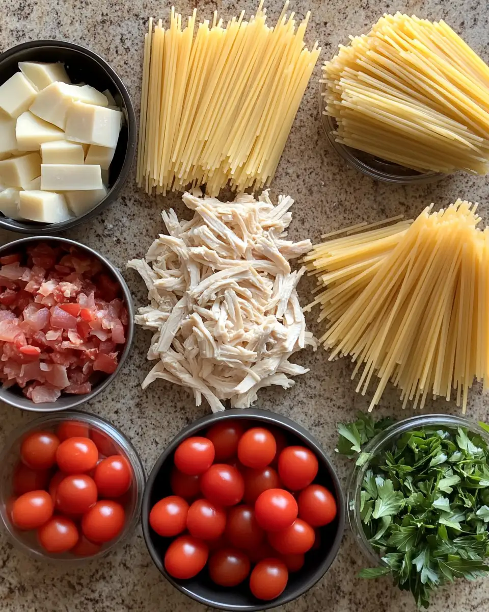 Ingredients for Mouthwatering Monterey Chicken Spaghetti: A Flavor Explosion in Every Bite