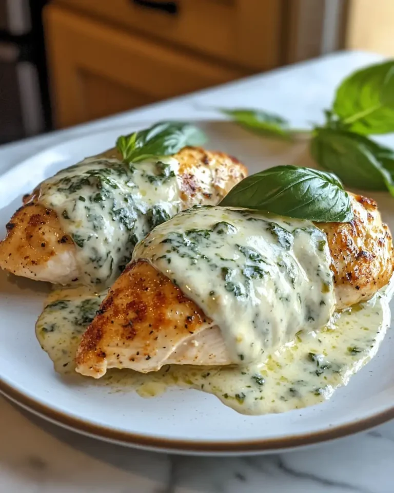 Mozzarella Chicken Magic with Luscious Basil Cream Sauce - Featured Image