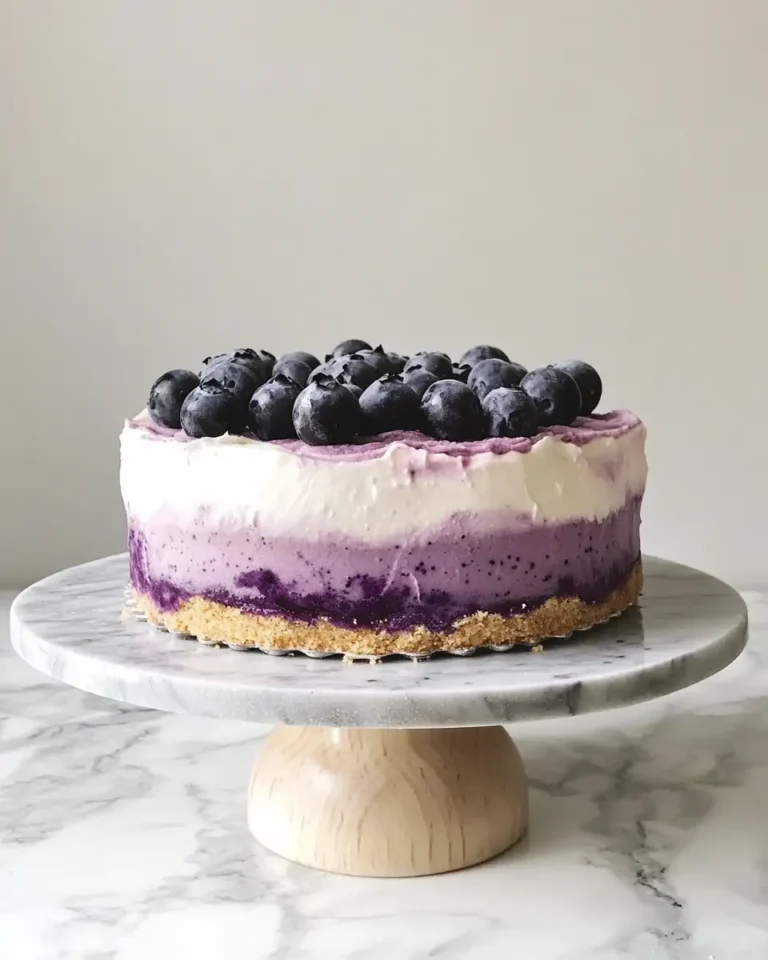 No-Bake Lemon Dazzling Blueberry Cream Cake: A Refreshing Dessert Delight - Featured Image