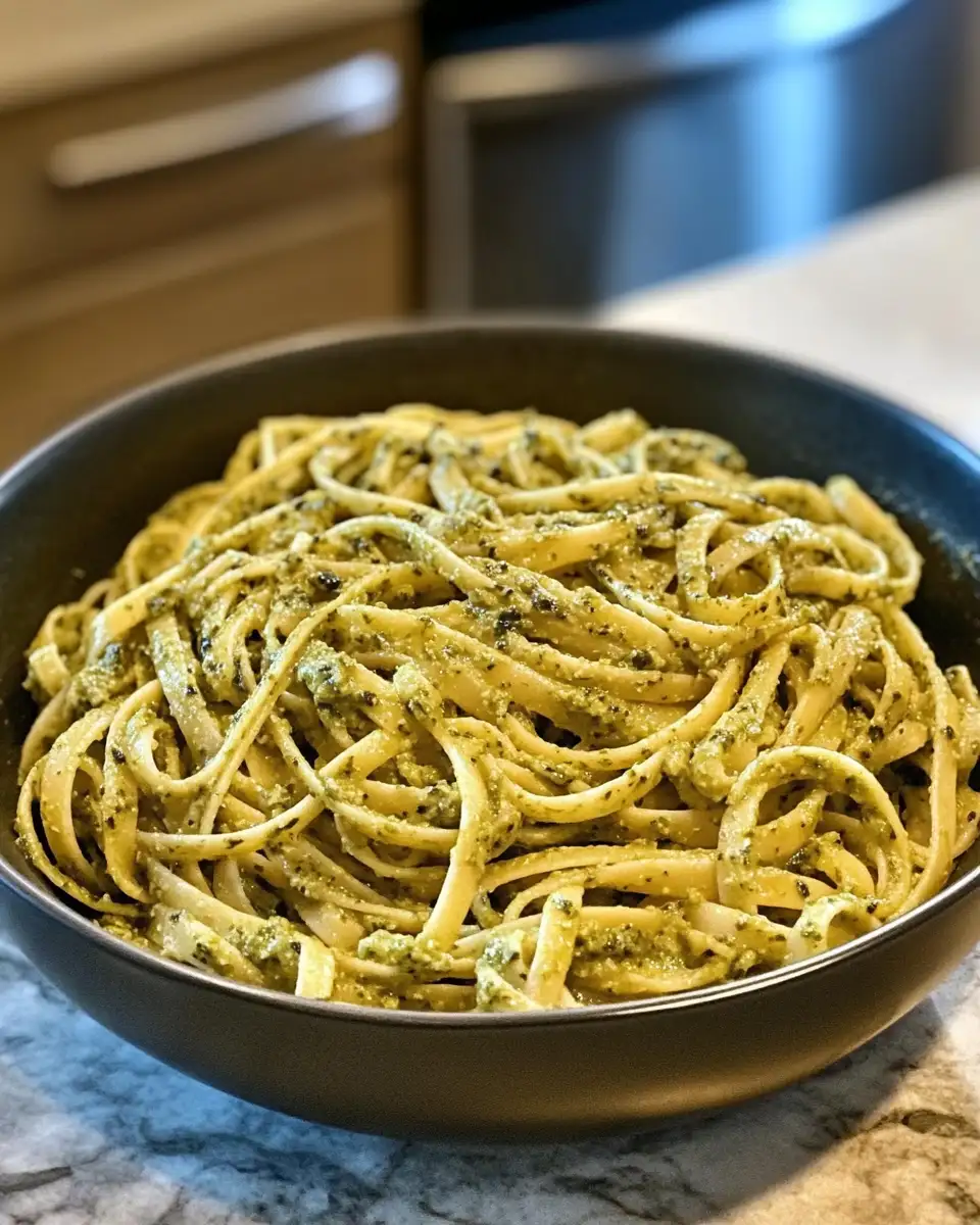 Final dish - One Pot Wonder: Indulge in Creamy Pesto Sauce Pasta