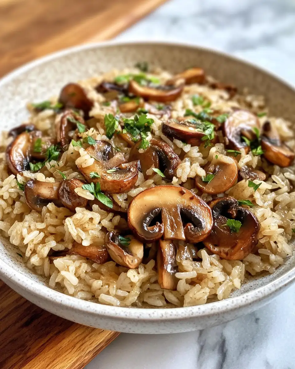 Final dish - Savory Simplicity: One-Pot Soy Sauce Mushroom Rice Delight