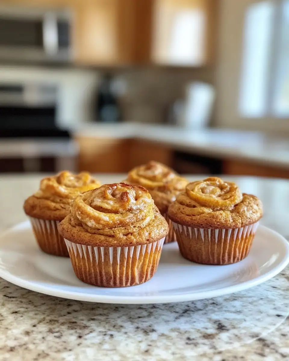 Final dish - Autumn's Delight: Irresistible Pumpkin Swirl Muffins