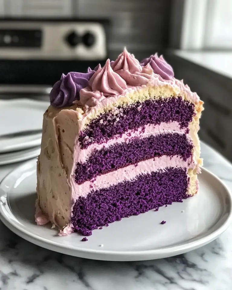 Indulge in the Luscious Layers of Purple Velvet Cake Delight - Featured Image