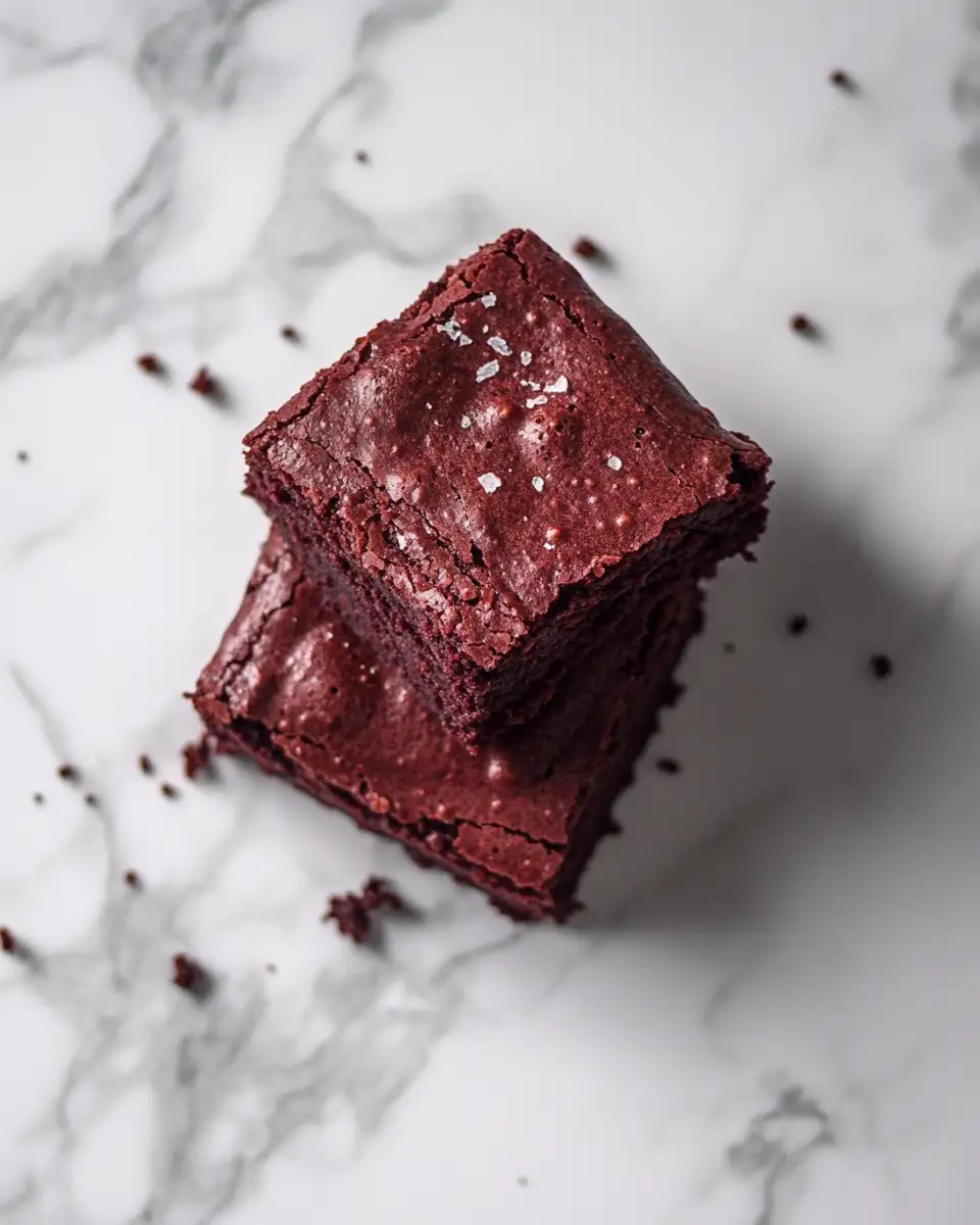 Final dish - Irresistibly Decadent: Discover the Magic of Red Velvet Brownies