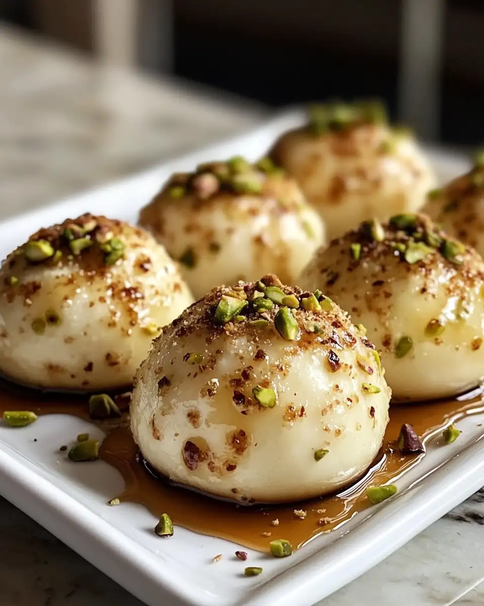 Final dish - Decadent Delights: Irresistible Ricotta Pistachio Honey Bites
