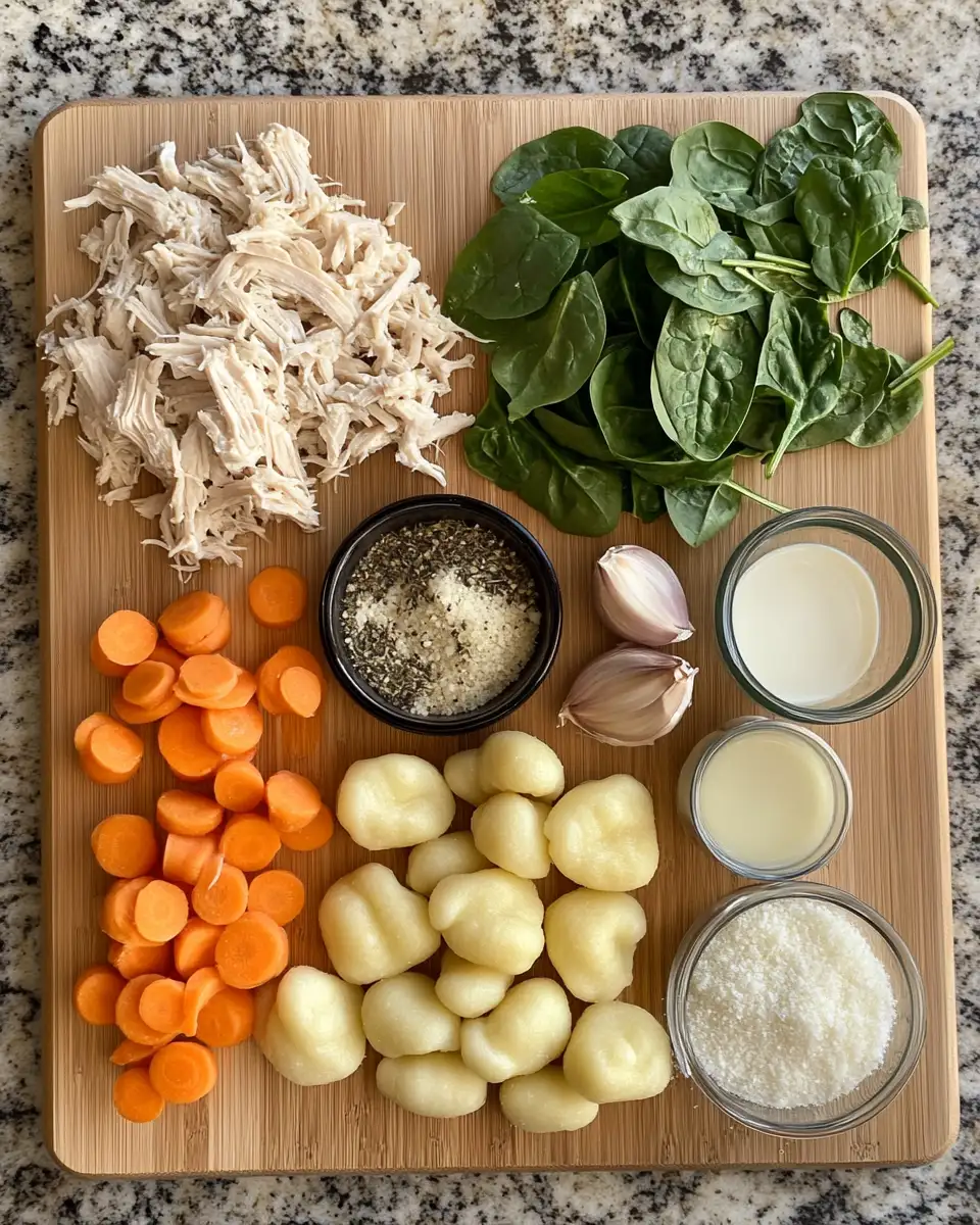 Ingredients for Cozy Up with Rotisserie Chicken Gnocchi Soup: The Ultimate Comfort Bowl