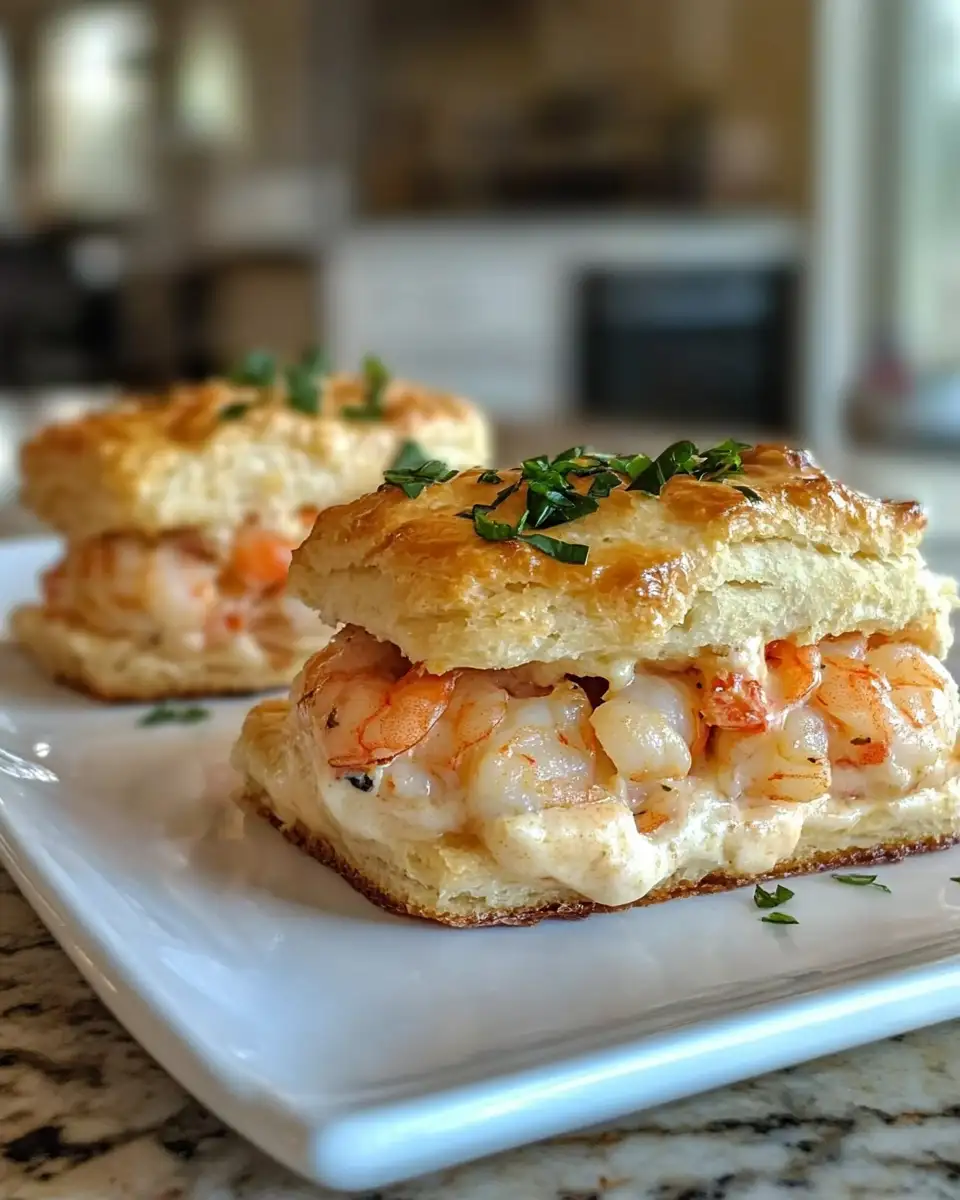 Final dish - Irresistible Shrimp & Crab Biscuit Melts: A Seafood Lover's Dream