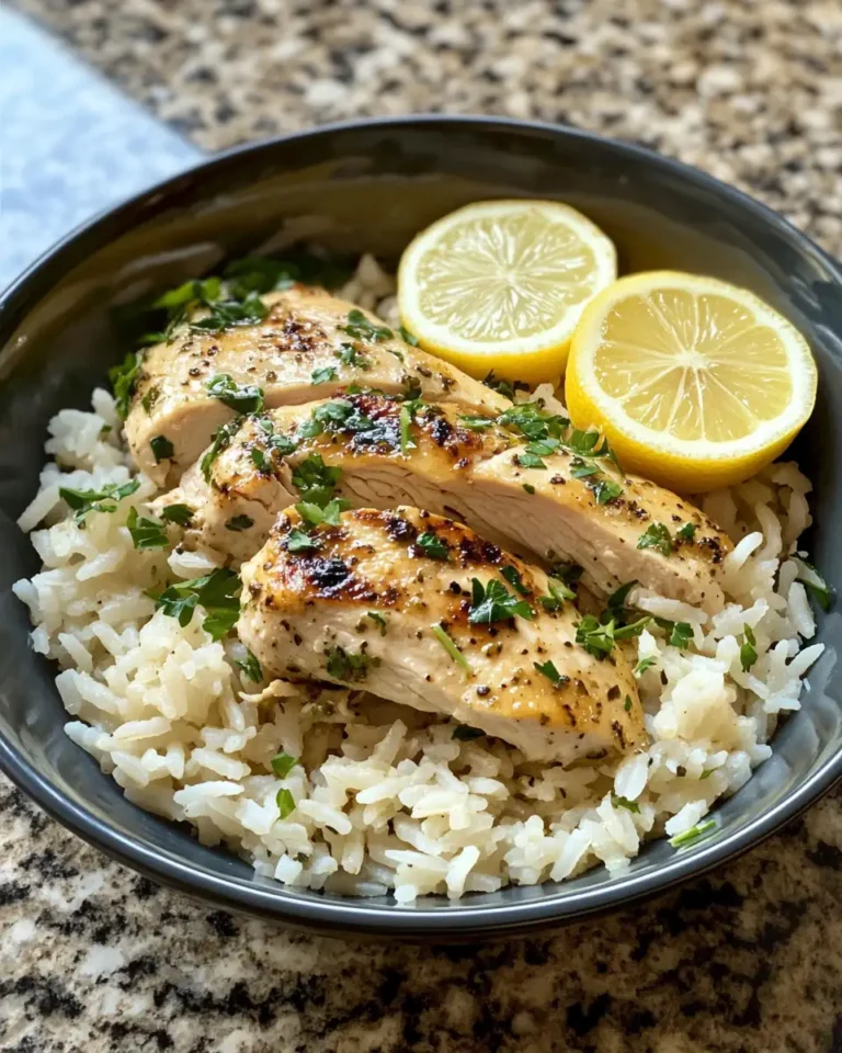 Slow Cooker Lemon Herb Chicken and Rice: A Zesty One-Pot Wonder - Featured Image