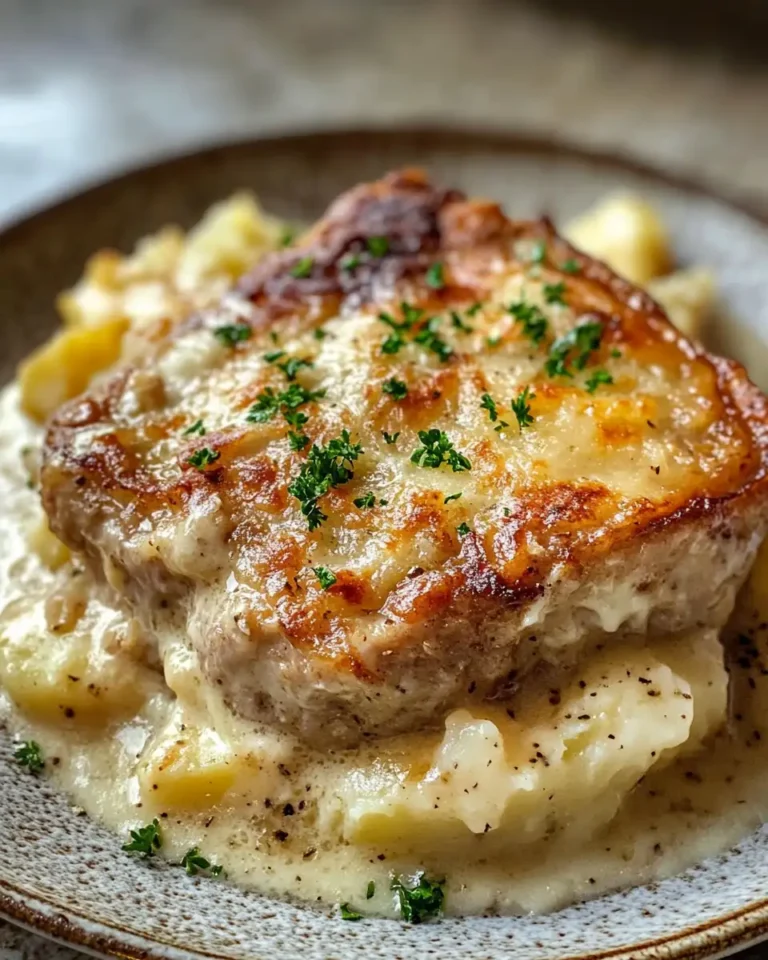 Hearty Harmony: Smothered Pork Chop and Scalloped Potato Casserole Delight - Featured Image
