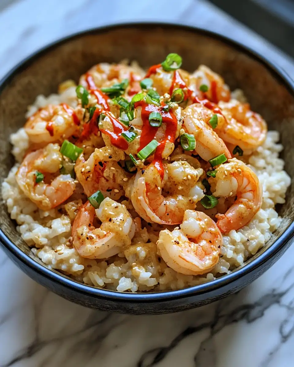 Final dish - Spice Up Your Dinner with Irresistible Spicy Mayo Shrimp and Rice Bowls