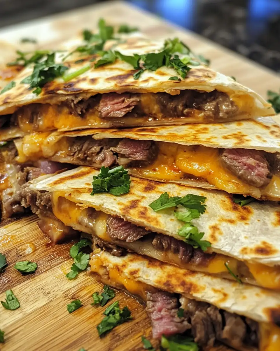 Final dish - Sizzling Steak and Cheese Quesadillas That Will Melt in Your Mouth