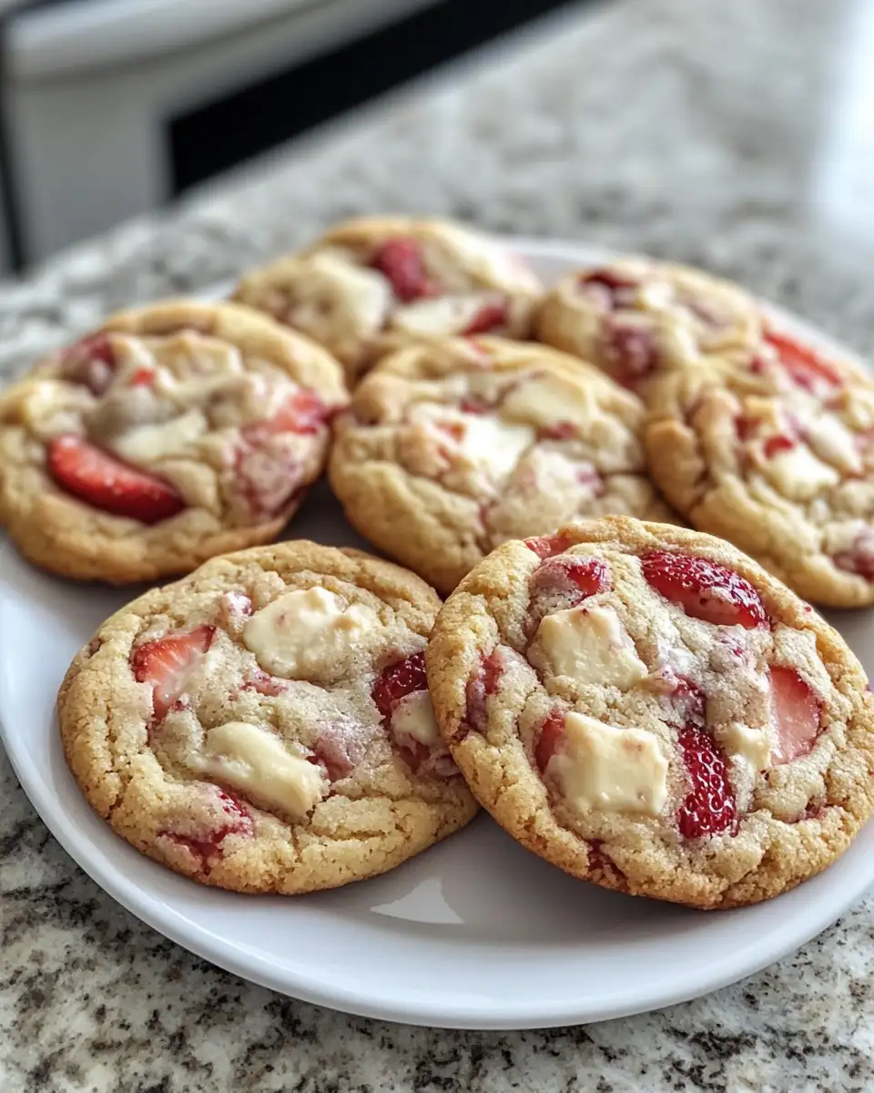 Final dish - Irresistible Strawberry Cheesecake Cookies That Will Sweeten Your Day