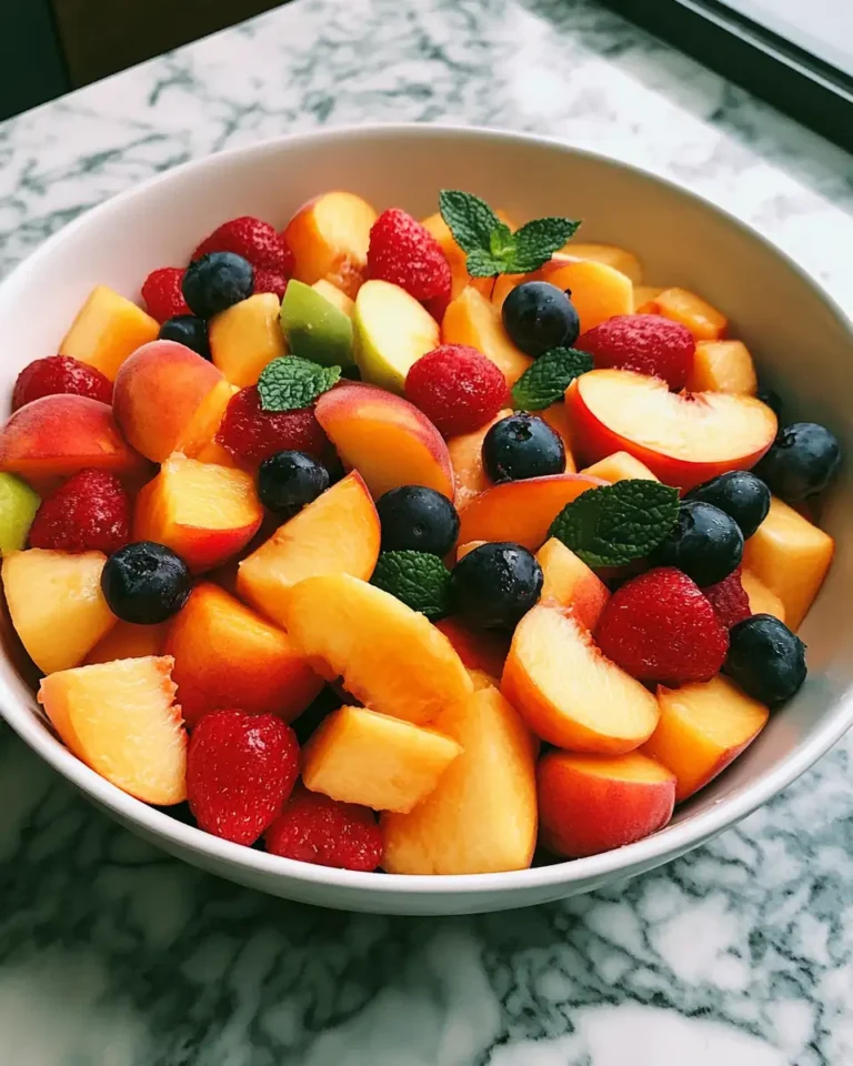 Savor the Sunshine with a Refreshing Summer Peach Fruit Salad - Featured Image
