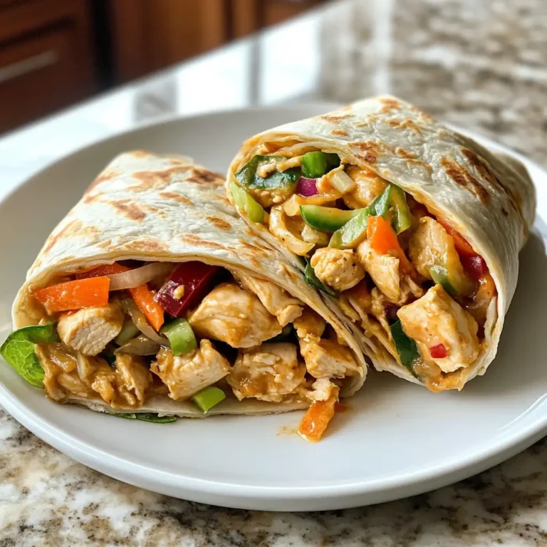 Spice Up Your Lunch Routine with Thai Peanut Chicken Wraps - Featured Image