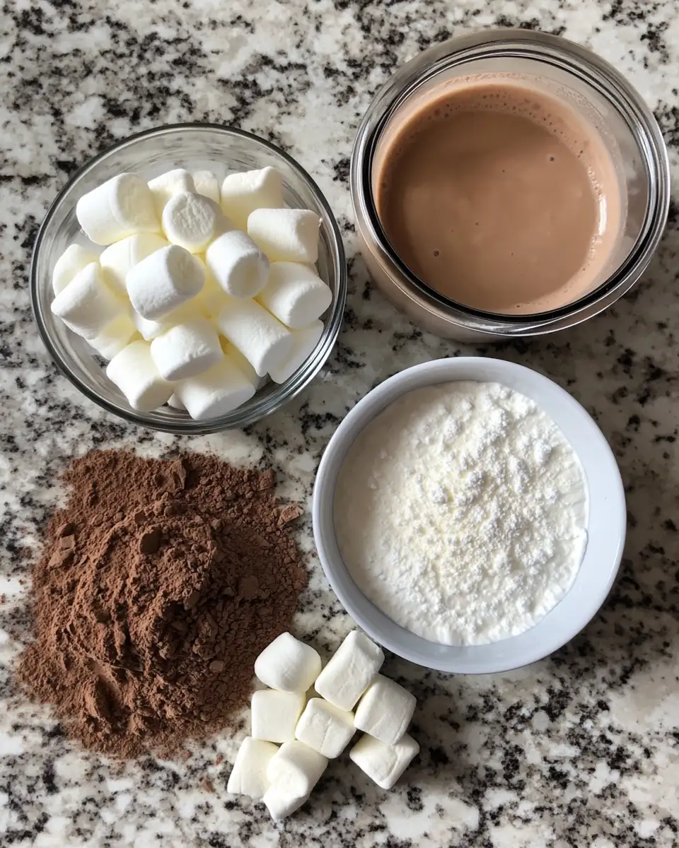 Ingredients for Indulge in the Creamiest Winter Treat with Whipped Hot Chocolate