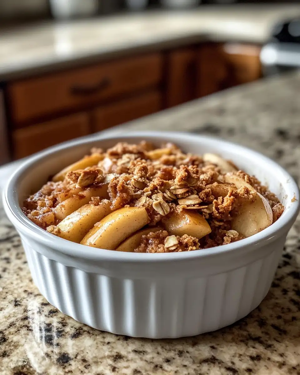 Final dish - Irresistible Apple Crisp: Your Go-To Comfort Dessert