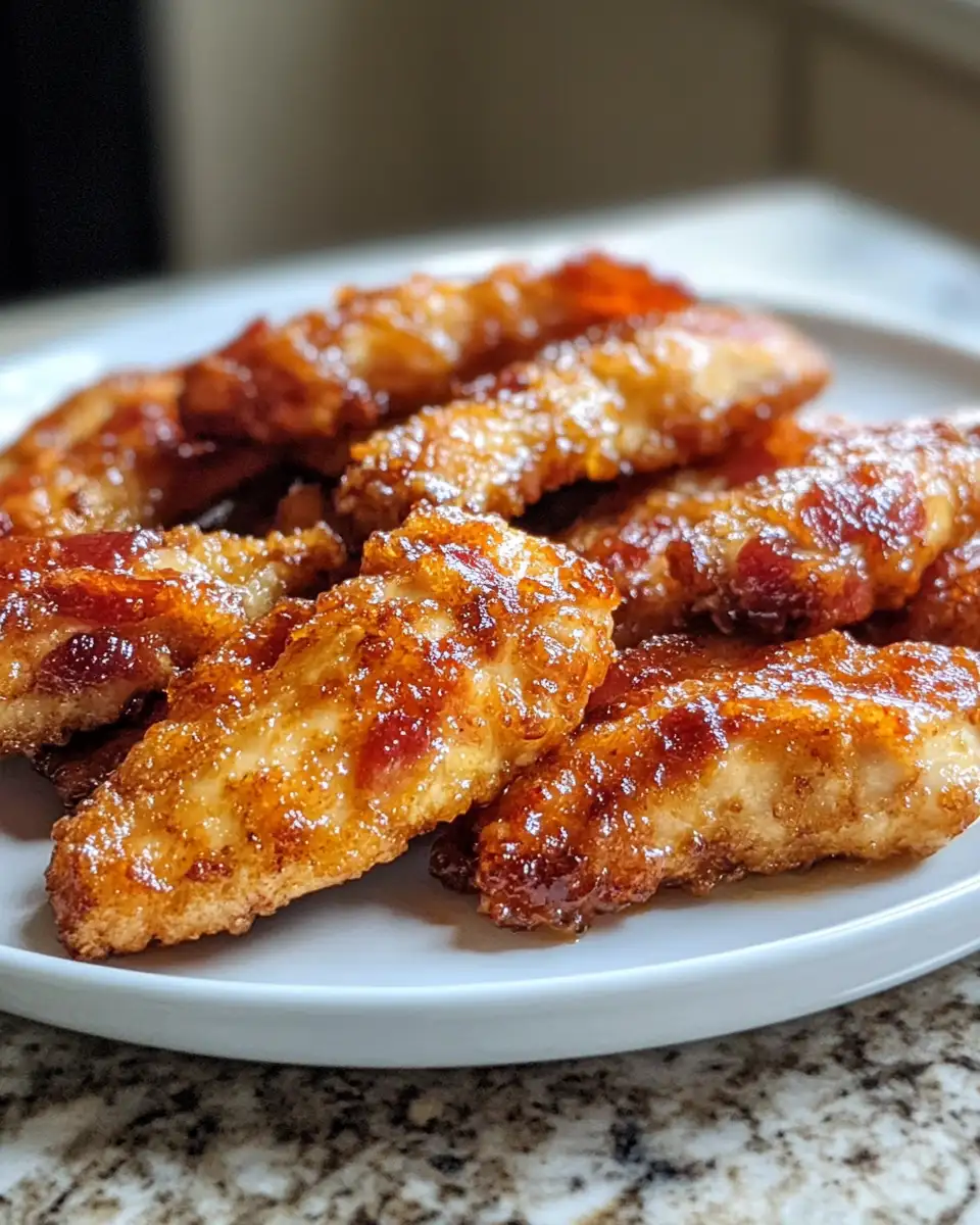 Final dish - Sizzle and Sweetness: Irresistible Bacon Brown Sugar Chicken Tenders
