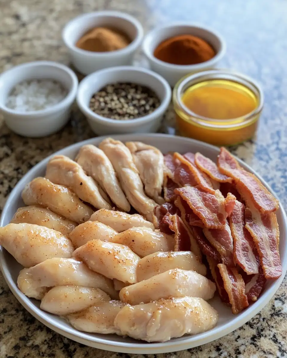 Ingredients for Sizzle and Sweetness: Irresistible Bacon Brown Sugar Chicken Tenders