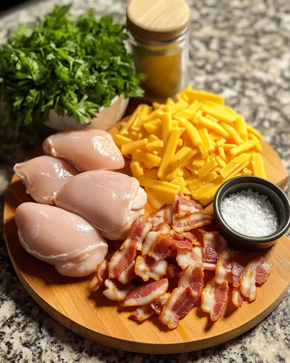 Ingredients for Sizzling Bacon Ranch Chicken: Your New Favorite Dish