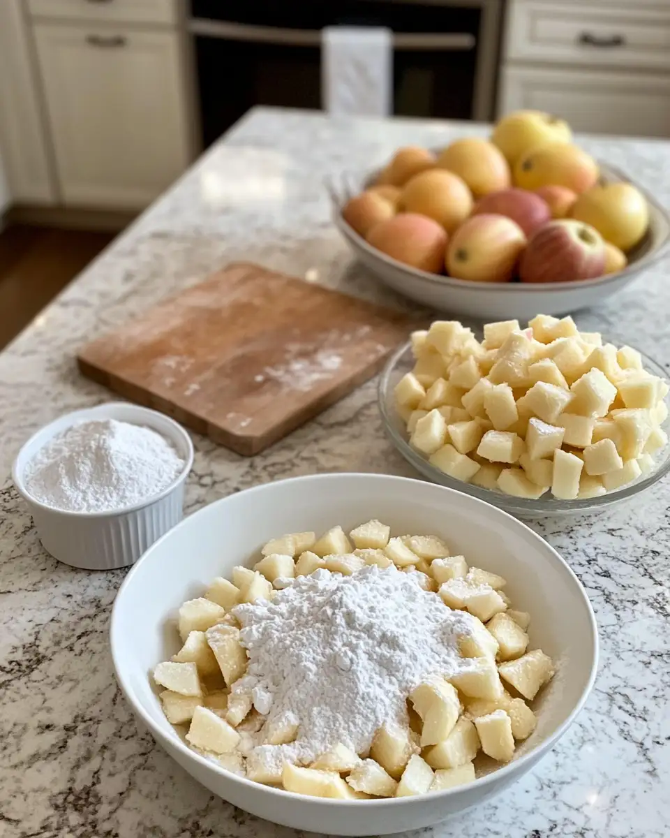 Ingredients for Irresistibly Warm and Cozy Baked Apple Fritters