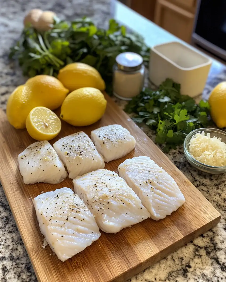 Ingredients for Baked Cod Bliss: Dive into Coconut Lemon Cream Delight