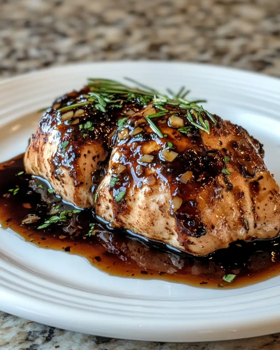 Final dish - Savor the Flavor: Irresistible Balsamic Baked Chicken Breast Delight