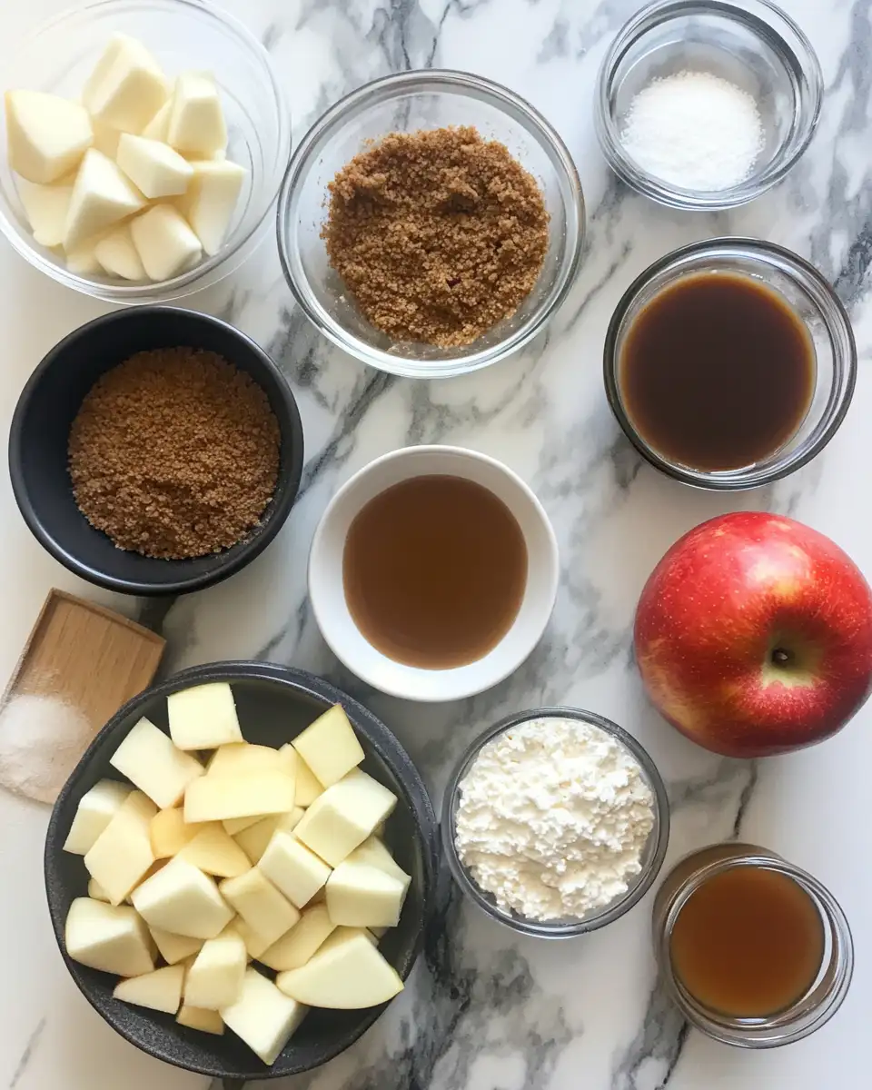Ingredients for Decadent Delight: Caramel Apple Cheesecake Bars You Need to Try