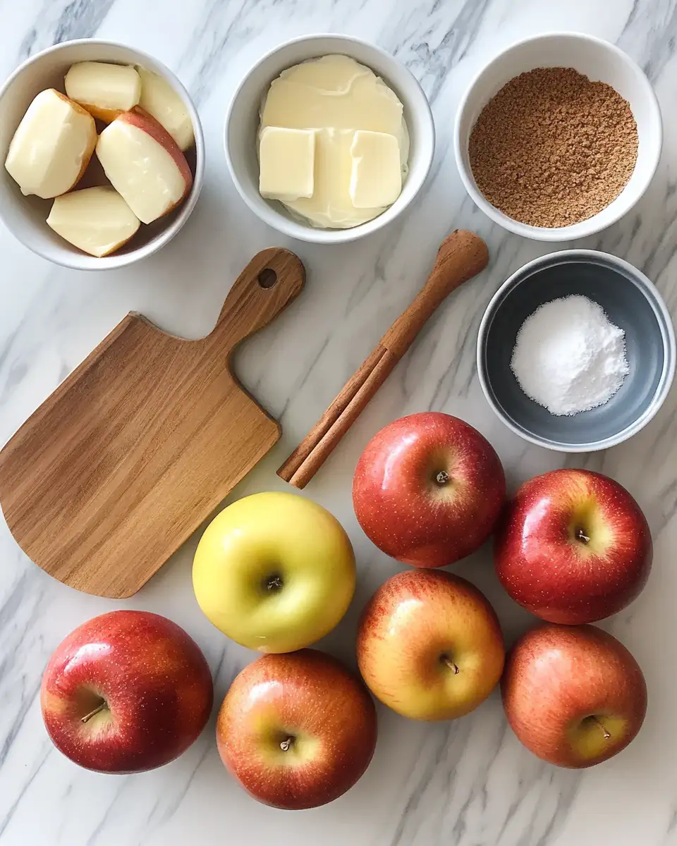 Ingredients for Decadent Delight: Cheesecake Stuffed Baked Apples Unveiled
