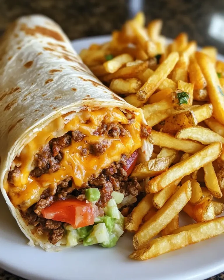 Ultimate Cheesy Beef Burritos and Fries Combo Extravaganza - Featured Image